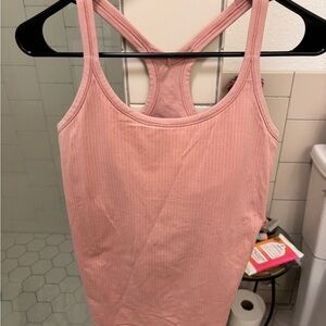 Lululemon Pink Ribbed Women's Tank Top